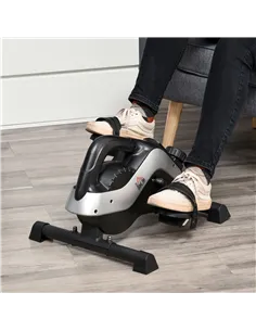 HOMCOM Portable Pedal Exerciser, Mini Exercise Bike with 8 Levels Magnetic Resistance and LCD Display, Cycle Leg Exerciser Sitti 2