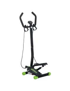 HOMCOM Twister Stepper, Step Machine w/ Resistance Bands, LCD Display and Handlebar, Steppers for Exercise Workout Home Gym Offi