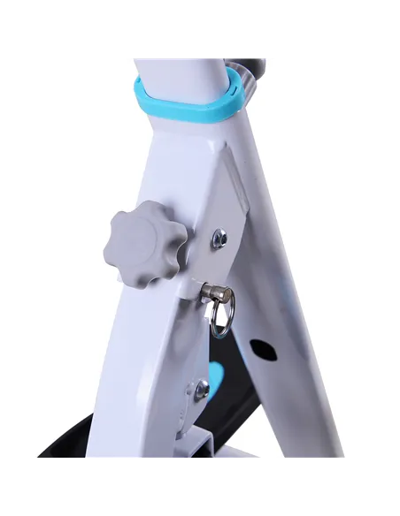HOMCOM Stepper w/ Handle Hand Grip Workout Fitness Machine For Fitness Aerobic Exercise Home Gym White