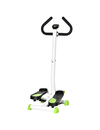 HOMCOM Twister Stepper, Step Machine with Adjustable Resistance, LCD Screen - White