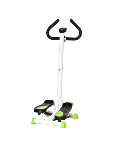 HOMCOM Twister Stepper, Step Machine with Adjustable Resistance, LCD Screen - White