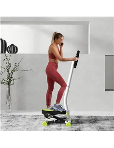 HOMCOM Twister Stepper, Step Machine with Adjustable Resistance, LCD Screen - White 2