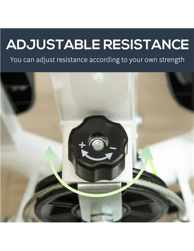 HOMCOM Twister Stepper, Step Machine with Adjustable Resistance, LCD Screen - White