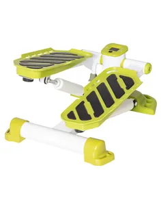 HOMCOM Portable Mini Stepper, Steppers for Exercise Workout with LCD Display Monitor, Anti-skid Foot Pedals for Home Gym Office,
