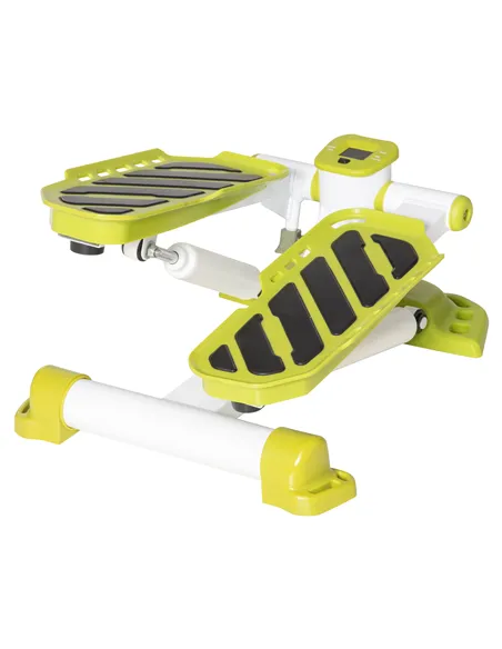 HOMCOM Portable Mini Stepper, Steppers for Exercise Workout with LCD Display Monitor, Anti-skid Foot Pedals for Home Gym Office,