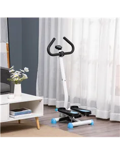 HOMCOM Twister Stepper, Step Machine with Adjustable Resistance, LCD Screen - Blue 2