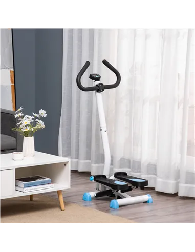 HOMCOM Twister Stepper, Step Machine with Adjustable Resistance, LCD Screen - Blue