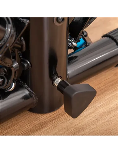 HOMCOM Adjustable Twist Stepper Fitness Step Machine, LCD Screen, Height-Adjust Handlebars, Home Gym, Black and Blue