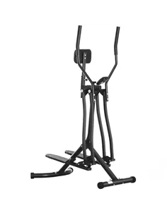 HOMCOM Air Walker Glider, Cross Trainer Fitness Machine, with LCD, for Home Gym, Black
