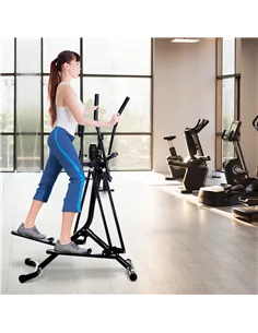 HOMCOM Air Walker Glider, Cross Trainer Fitness Machine, with LCD, for Home Gym, Black 2