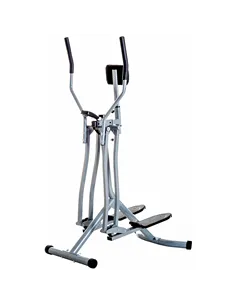 HOMCOM Air Walker Glider, Cross Trainer Fitness Machine, with LCD, for Home Gym, Grey