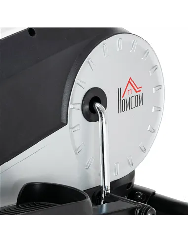 HOMCOM Elliptical Cross Trainer, Home Cardio Workout Machine with Eight Level Magnetic Resistance, LCD Monitor, Heart Rate Senso