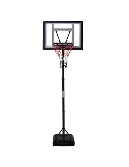 HOMCOM 1.55-2.1m Basketball Hoop and Stand w/ Fillable Base, Wheels