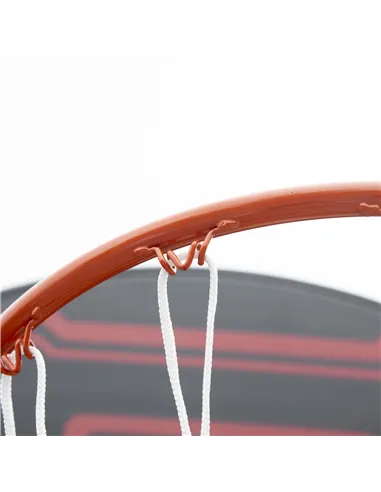 HOMCOM Basketball Hoop Stand Portable Adjustable Height 2.1-2.6m w/ Wheels, Sturdy Rim Stable Base, Black