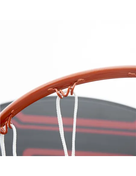HOMCOM Basketball Hoop Stand Portable Adjustable Height 2.1-2.6m w/ Wheels, Sturdy Rim Stable Base, Black