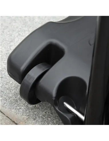 HOMCOM Basketball Hoop Stand Portable Adjustable Height 2.1-2.6m w/ Wheels, Sturdy Rim Stable Base, Black