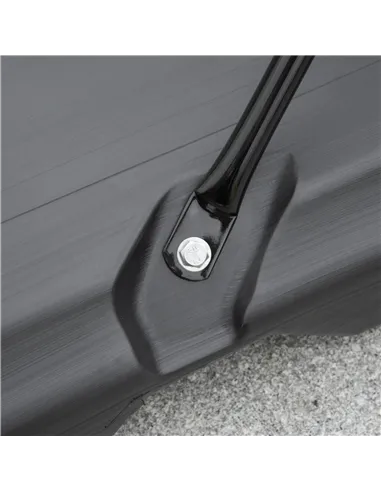 HOMCOM Adjustable Basketball Hoop and Stand, with Wheels and Weight Base Black