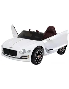 HOMCOM Kids Electric Car Kids Ride on Toys W/ LED Lights-White