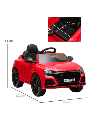 HOMCOM Audi RS Q8 Licensed Electric Car for Kids, 6V Kids' Electric Ride on with Remote Control, 7Ah Big Battery, Lights Bluetoo