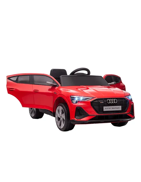 HOMCOM Audi E-tron Licensed 12V Kids' Electric Ride on, Electric Car for Kids, with Parental Remote, Music Lights MP3, Suspensio