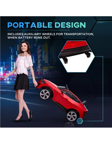 HOMCOM Audi E-tron Licensed 12V Kids' Electric Ride on, Electric Car for Kids, with Parental Remote, Music Lights MP3, Suspensio