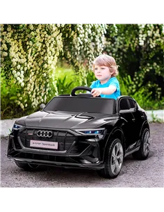 HOMCOM Audi E-tron Licensed 12V Kids' Electric Ride on, Electric Car for Kids, with Parental Remote, Music Lights MP3, Suspensio 2