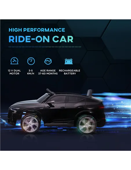 HOMCOM Audi E-tron Licensed 12V Kids' Electric Ride on, Electric Car for Kids, with Parental Remote, Music Lights MP3, Suspensio