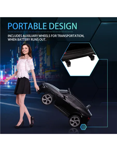 HOMCOM Audi E-tron Licensed 12V Kids' Electric Ride on, Electric Car for Kids, with Parental Remote, Music Lights MP3, Suspensio