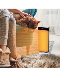 HOMCOM 2000W Electric Heater, PTC Ceramic Portable Fan Heater with Overheating & Tip-Over Protection, 8H Timer, 45° Oscillating  2