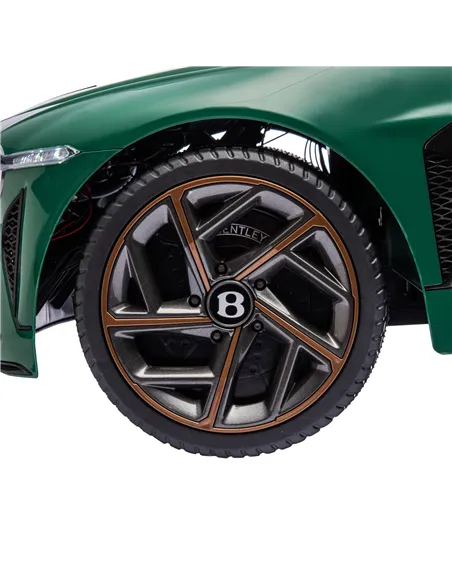 HOMCOM Bentley Bacalar Licensed 12V Kids Electric Car, with Remote Control, Horn, Lights, Music, Suspension Wheels, Green