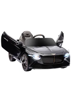 HOMCOM Bentley Bacalar Licensed 12V Kids Electric Car, with Remote Control, Black
