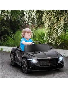 HOMCOM Bentley Bacalar Licensed 12V Kids Electric Car, with Remote Control, Black 2