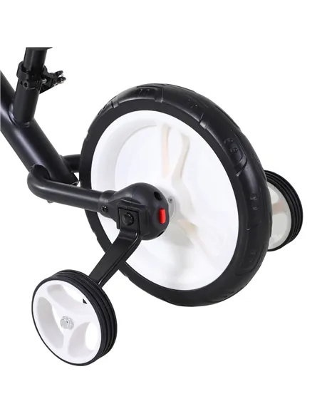 HOMCOM 11 Inch Kids Balance Bike Training Pedal Bicycle W/ Removable Stabilizers EVA Tyres Adjustable Seat Height 2 to 5 Years G