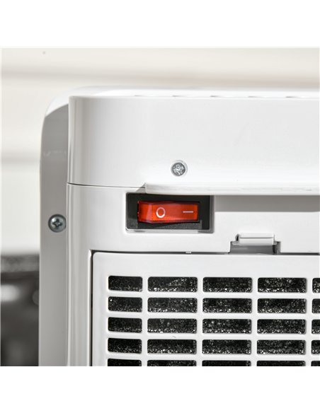 HOMCOM 2000W Electric Heater, PTC Ceramic Portable Fan Heater with Overheating & Tip-Over Protection, 8H Timer, 45° Oscillating 