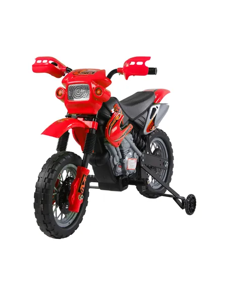 HOMCOM 6V Kids Child Electric Motorbike Ride on Motorcycle Scooter Children Toy Gift for 3-6 Years (Red)
