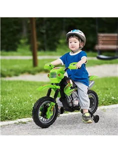 HOMCOM 6V Kids Child Electric Motorbike Ride on Motorcycle Scooter Children Toy Gift for 3-6 Years (Green) 2