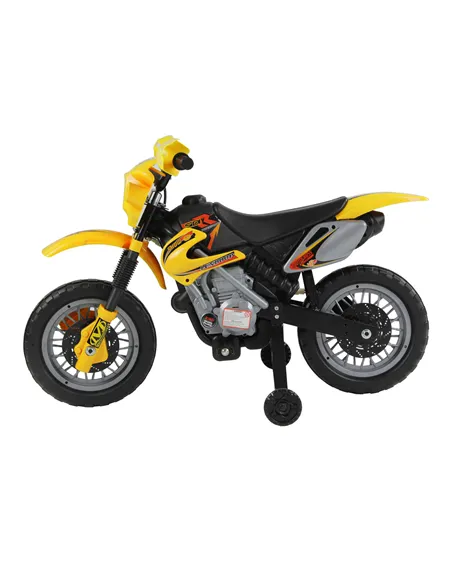 HOMCOM Electric Motorcycle for Kids Ride on Toys-Yellow