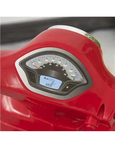 HOMCOM Vespa Licensed 6V Kids Electric Motorbike Ride On Motorcycle  Battery Powered for 18-36 Months with Horn Headlight Red