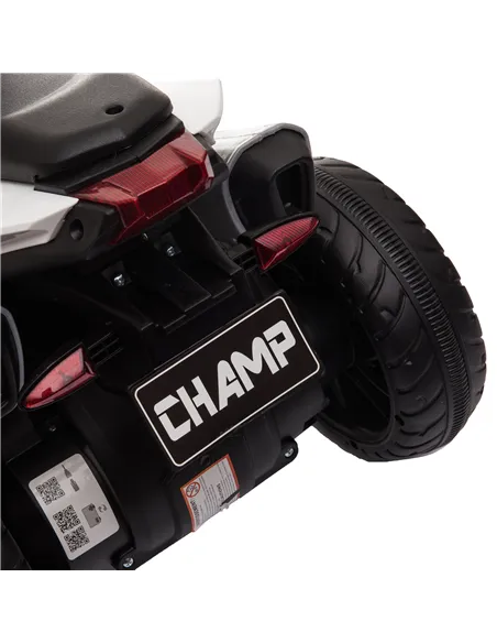 HOMCOM Kids Electric Motorcycle Ride-On Toy, with Three Wheels, Music, Horn, Lights