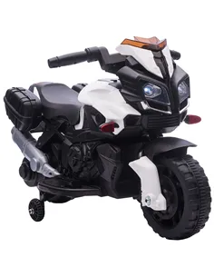 HOMCOM Kids Electric Motorbike 6V Ride on Motorcycle Vehicle w/ Lights Horn Sounds for 1.5-4 Years Old White