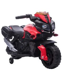 HOMCOM Kids Electric Motorbike 6V Ride on Motorcycle Vehicle w/ Lights Horn Sounds for 1.5-4 Years Old Red