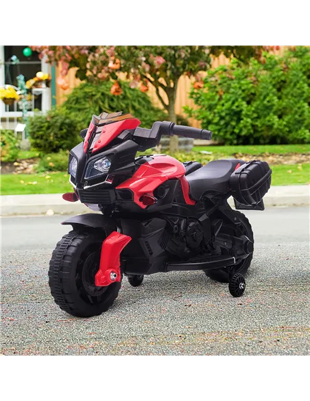 HOMCOM Kids Electric Motorbike 6V Ride on Motorcycle Vehicle w/ Lights Horn Sounds for 1.5-4 Years Old Red