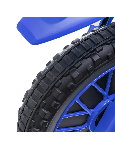 HOMCOM 12V Kids Electric Motorcycle Ride-On, with Training Wheels, for Ages 3-6 Years - Blue