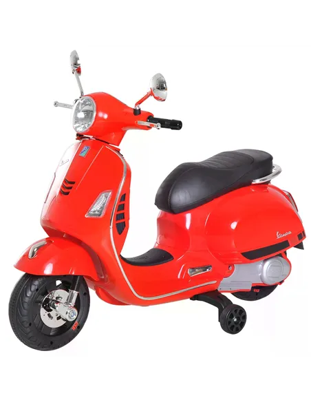 HOMCOM Kids Ride On Motorcycle, 6V, W/LED Lights-Red
