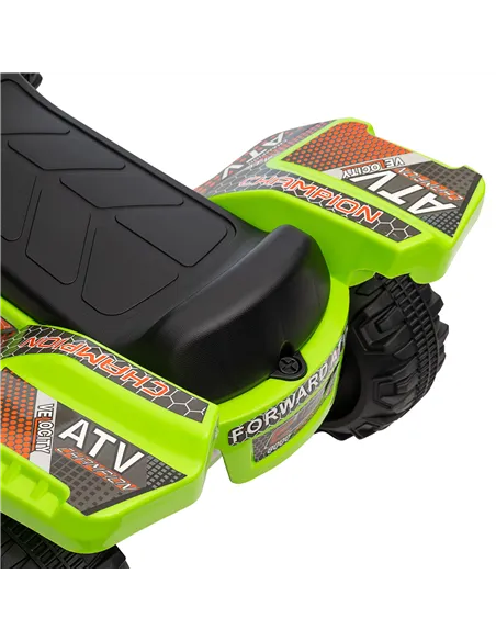 HOMCOM 6V Kids Electric Ride on Car Toddlers Quad Bike All Terrain Vehicle Toy With Music for 18-36 months Green