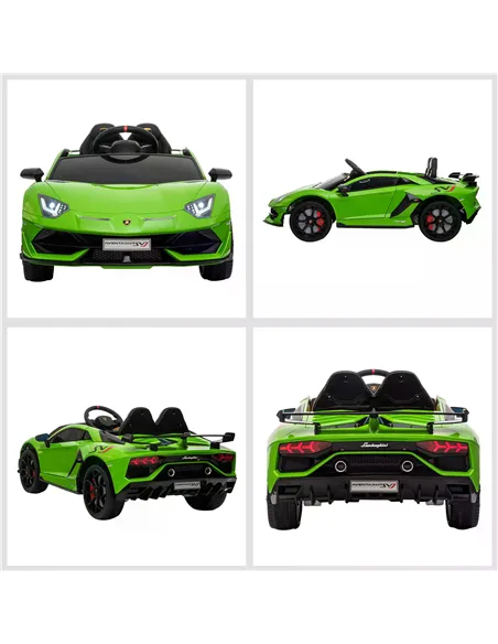 HOMCOM Lamborghini SVJ 12V Kids Electric Ride On Car Sport Racing Toy RC for 3-8 Yrs