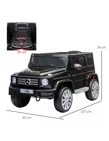HOMCOM Mercedes Benz G500 12V Kids Electric Ride On Car Toy w/ Remote Control