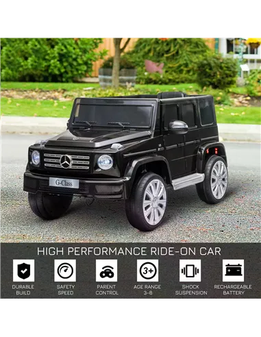HOMCOM Mercedes Benz G500 12V Kids Electric Ride On Car Toy w/ Remote Control