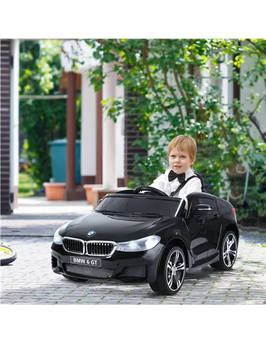 HOMCOM Kids Electric Ride On Car 6V Licensed BMW 6GT W/ Remote-Black