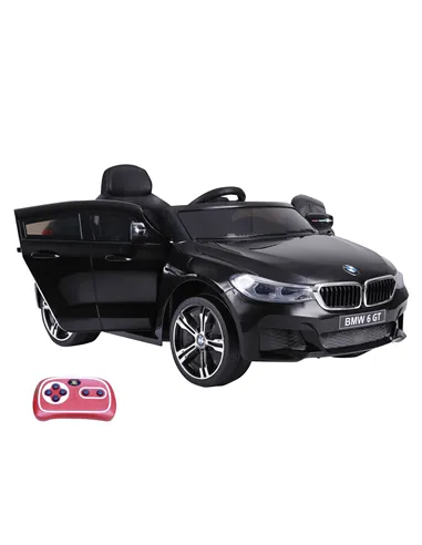HOMCOM Kids Electric Ride On Car 6V Licensed BMW 6GT W/ Remote-Black